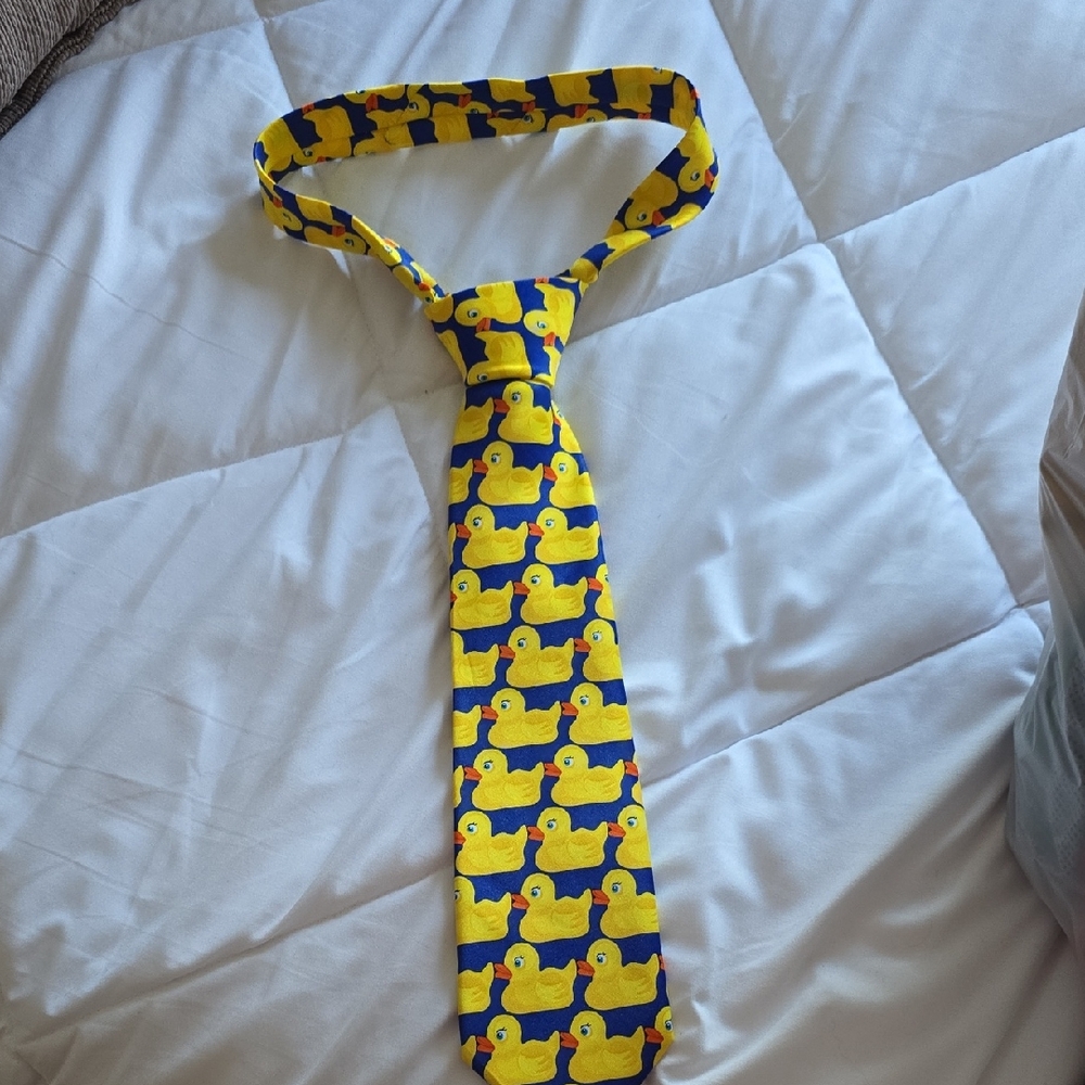 Yellow Duck Patterned Tie